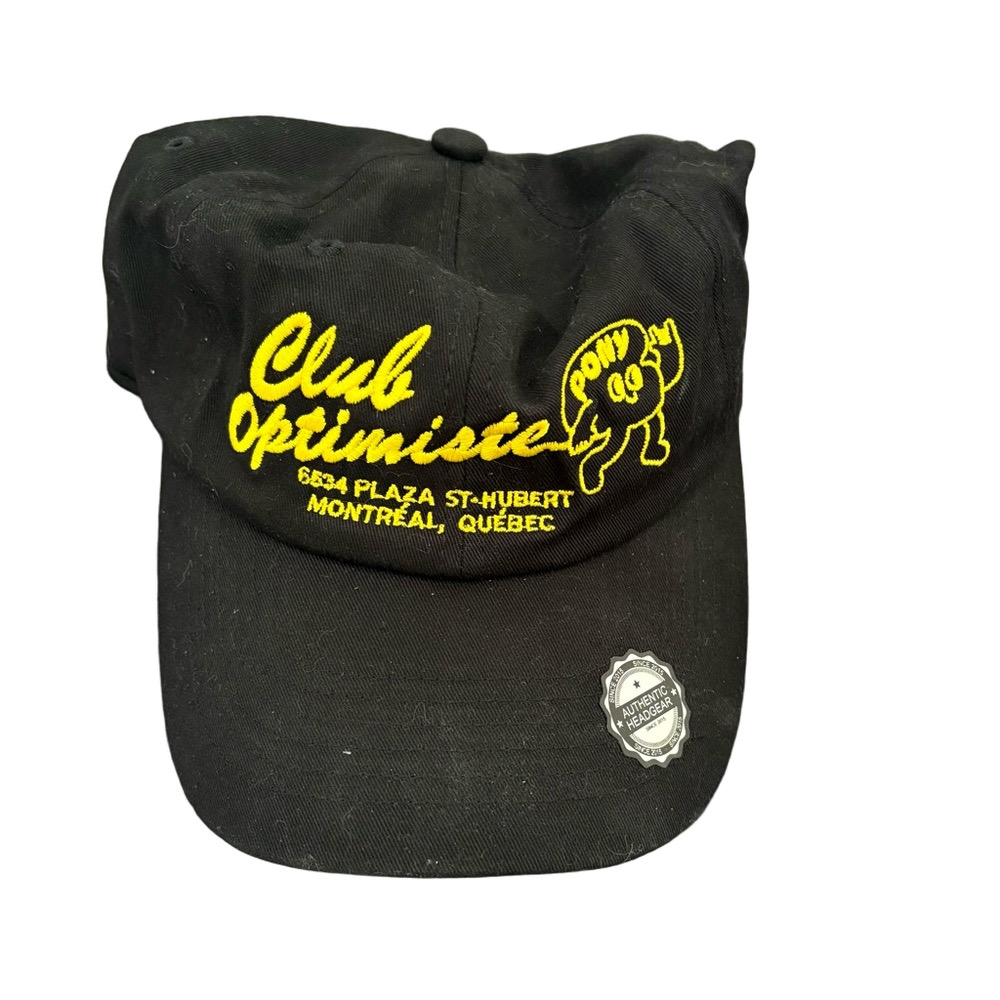 Pony Black and Yellow Club Optimiste Hat